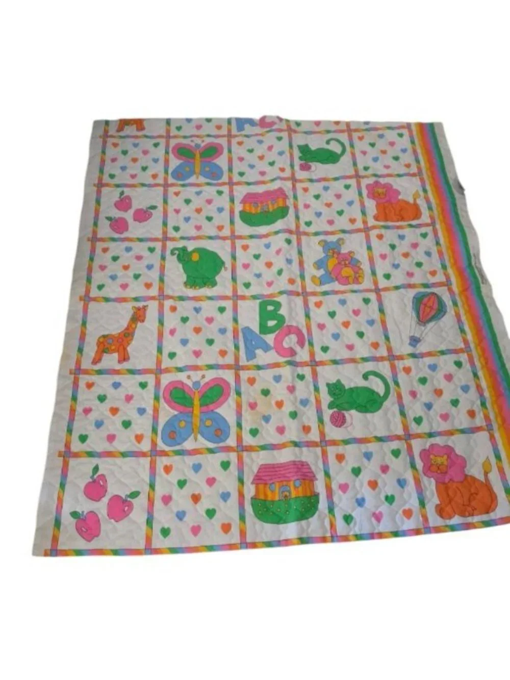 General Greetings Co. Fabric By F.C.I. BABY QUILT PANEL 48